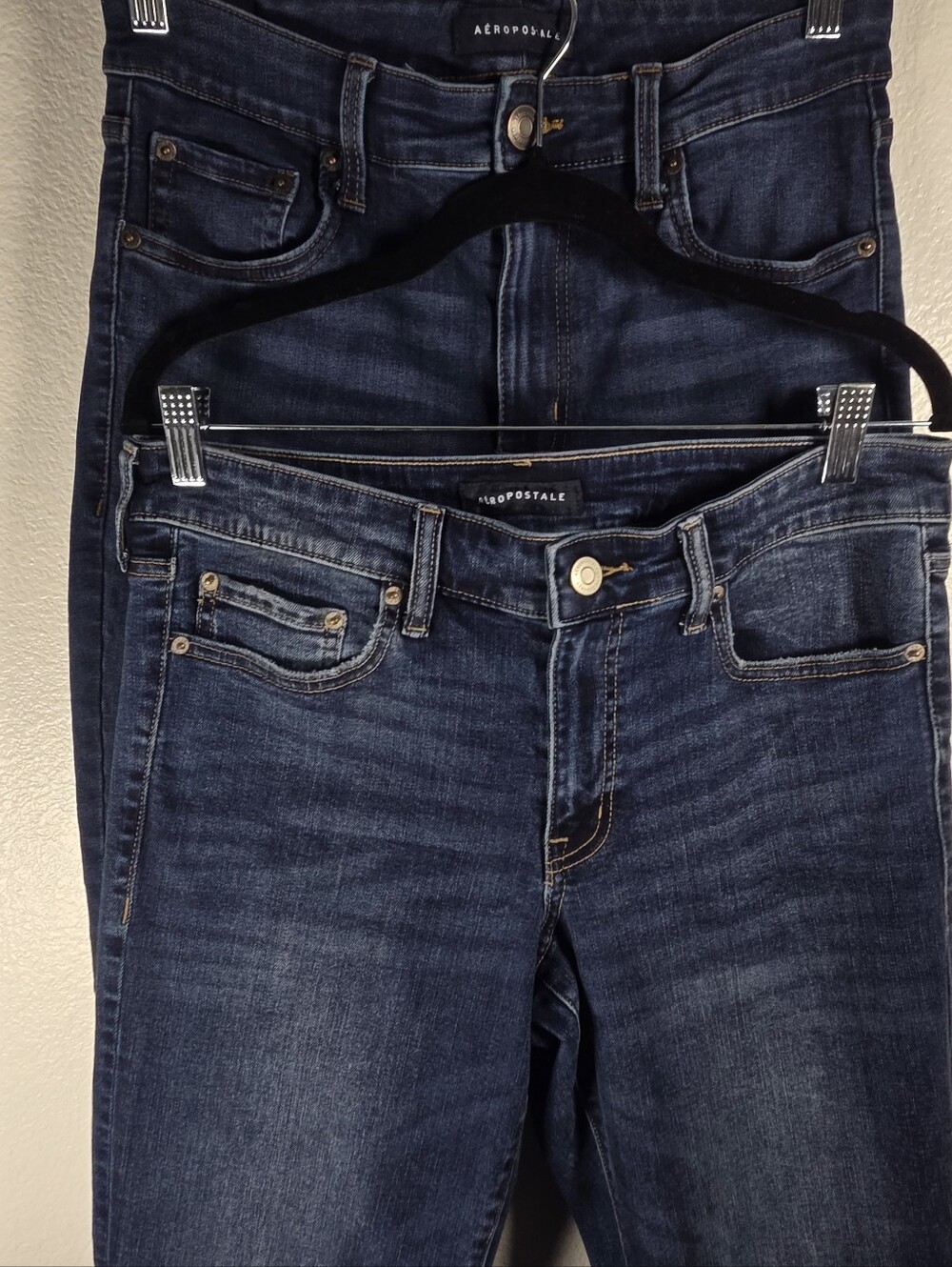 Aeropostale Set Of 2 Women's Dark Blue Jeans - See Description For Sizes